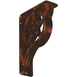 Austin 2"W x 5.5"D x 8"H Countertop Bracket, Iron/Steel Antiqued Copper