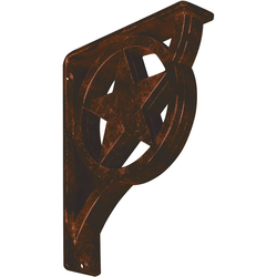 Austin 2"W x 7.5"D x 10"H Countertop Bracket, Iron/Steel Antiqued Copper