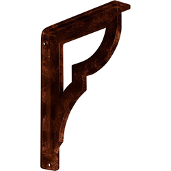 Bradford 1.5"W x 7.5"D x 10"H Countertop Bracket, Iron/Steel Antiqued Copper