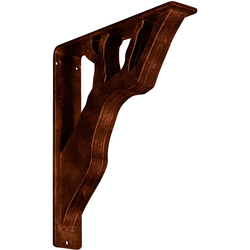 Damon 2"W x 10"D x 12"H Countertop Bracket, Iron/Steel Antiqued Copper