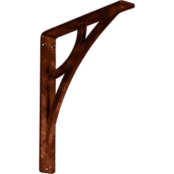 Galveston 1.5"W x 10"D x 12"H Countertop Bracket, Iron/Steel Antiqued Copper