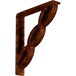 Loera 2"W x 10"D x 12"H Countertop Bracket, Iron/Steel Antiqued Copper