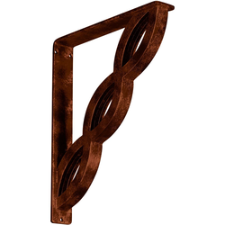 Loera 2"W x 12"D x 15"H Countertop Bracket, Iron/Steel Antiqued Copper