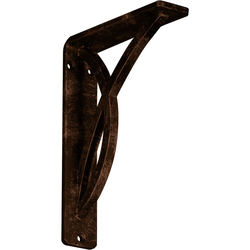 Miller 1.5"W x 5.5"D x 8"H Countertop Bracket, Iron/Steel Antiqued Copper