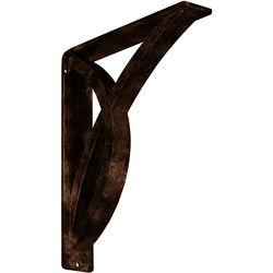 Miller 2"W x 10"D x 12"H Countertop Bracket, Iron/Steel Antiqued Copper