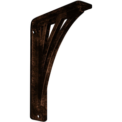 Nevio 1.5"W x 5.5"D x 8"H Countertop Bracket, Iron/Steel Antiqued Copper
