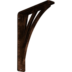 Nevio 1.5"W x 7.5"D x 10"H Countertop Bracket, Iron/Steel Antiqued Copper
