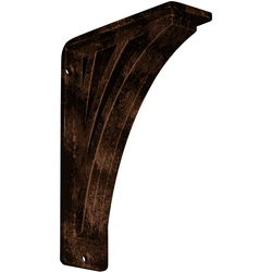 Nevio 2"W x 5.5"D x 8"H Countertop Bracket, Iron/Steel Antiqued Copper
