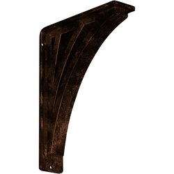 Nevio 2"W x 7.5"D x 10"H Countertop Bracket, Iron/Steel Antiqued Copper