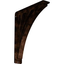 Nevio 2"W x 10"D x 12"H Countertop Bracket, Iron/Steel Antiqued Copper