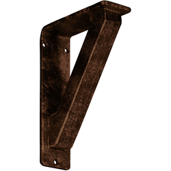 Traditional 2"W x 5.5"D x 8"H Countertop Bracket, Iron/Steel Antiqued Copper