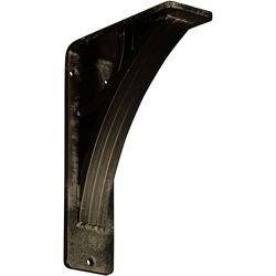Galveston 2"W x 5.5"D x 8"H Countertop Bracket, Iron/Steel Antiqued Pale Gold