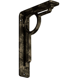 Maria 1.5"W x 5.5"D x 8"H Countertop Bracket, Iron/Steel Antiqued Pale Gold