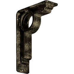Maria 2"W x 5.5"D x 8"H Countertop Bracket, Iron/Steel Antiqued Pale Gold