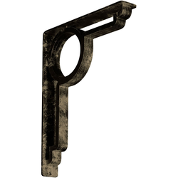 Maria 2"W x 12"D x 15"H Countertop Bracket, Iron/Steel Antiqued Pale Gold