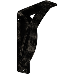 Miller 2"W x 5.5"D x 8"H Countertop Bracket, Iron/Steel Antiqued Pale Gold