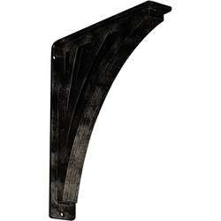 Nevio 2"W x 10"D x 12"H Countertop Bracket, Iron/Steel Antiqued Pale Gold