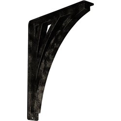 Nevio 2"W x 12"D x 15"H Countertop Bracket, Iron/Steel Antiqued Pale Gold