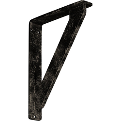 Traditional 1.5"W x 7.5"D x 10"H Countertop Bracket, Iron/Steel Antiqued Pale Gold