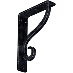 Ashford 1.5"W x 5.5"D x 8"H Countertop Bracket, Iron/Steel Antiqued Pewter