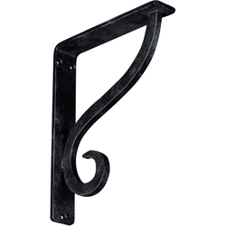 Ashford 1.5"W x 7.5"D x 10"H Countertop Bracket, Iron/Steel Antiqued Pewter