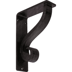 Ashford 2"W x 5.5"D x 8"H Countertop Bracket, Iron/Steel Antiqued Pewter