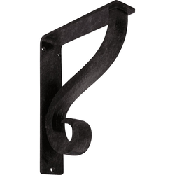 Ashford 2"W x 7.5"D x 10"H Countertop Bracket, Iron/Steel Antiqued Pewter