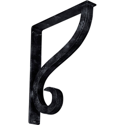 Ashford 2"W x 12"D x 15"H Countertop Bracket, Iron/Steel Antiqued Pewter