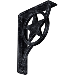 Austin 1.5"W x 5.5"D x 8"H Countertop Bracket, Iron/Steel Antiqued Pewter