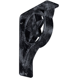 Austin 2"W x 5.5"D x 8"H Countertop Bracket, Iron/Steel Antiqued Pewter