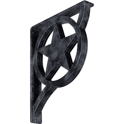 Austin 2"W x 12"D x 15"H Countertop Bracket, Iron/Steel Antiqued Pewter