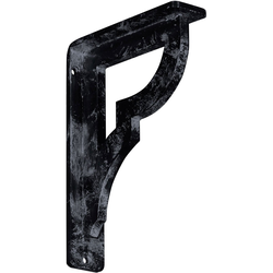 Bradford 1.5"W x 5.5"D x 8"H Countertop Bracket, Iron/Steel Antiqued Pewter