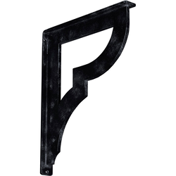Bradford 1.5"W x 12"D x 15"H Countertop Bracket, Iron/Steel Antiqued Pewter