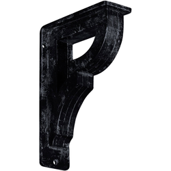 Bradford 2"W x 5.5"D x 8"H Countertop Bracket, Iron/Steel Antiqued Pewter