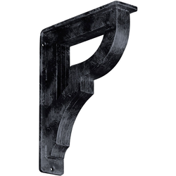 Bradford 2"W x 7.5"D x 10"H Countertop Bracket, Iron/Steel Antiqued Pewter