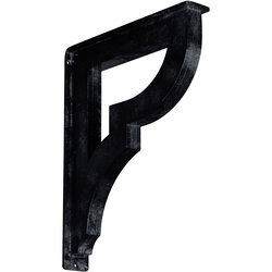 Bradford 2"W x 12"D x 15"H Countertop Bracket, Iron/Steel Antiqued Pewter