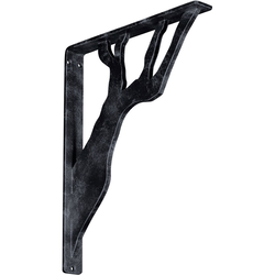 Damon 1.5"W x 12"D x 15"H Countertop Bracket, Iron/Steel Antiqued Pewter