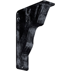 Damon 2"W x 5.5"D x 8"H Countertop Bracket, Iron/Steel Antiqued Pewter