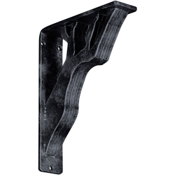 Damon 2"W x 7.5"D x 10"H Countertop Bracket, Iron/Steel Antiqued Pewter