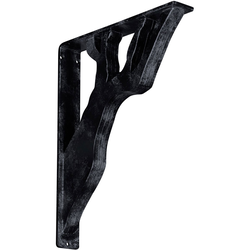 Damon 2"W x 12"D x 15"H Countertop Bracket, Iron/Steel Antiqued Pewter