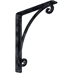 Legacy 1.5"W x 10"D x 12"H Countertop Bracket, Iron/Steel Antiqued Pewter