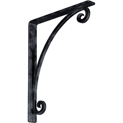 Legacy 1.5"W x 12"D x 15"H Countertop Bracket, Iron/Steel Antiqued Pewter