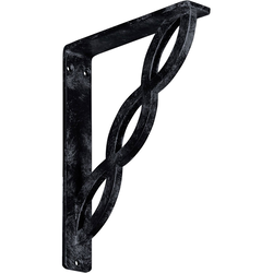 Loera 1.5"W x 7.5"D x 10"H Countertop Bracket, Iron/Steel Antiqued Pewter