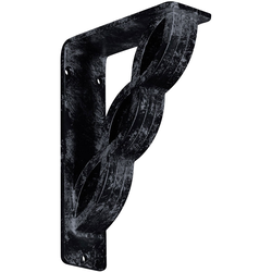 Loera 2"W x 5.5"D x 8"H Countertop Bracket, Iron/Steel Antiqued Pewter