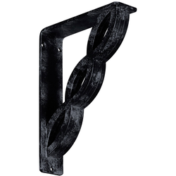 Loera 2"W x 7.5"D x 10"H Countertop Bracket, Iron/Steel Antiqued Pewter