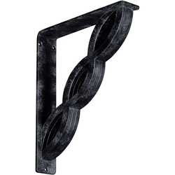 Loera 2"W x 10"D x 12"H Countertop Bracket, Iron/Steel Antiqued Pewter