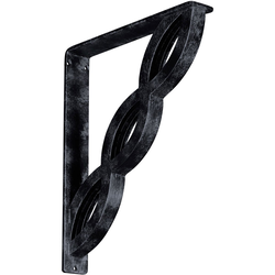 Loera 2"W x 12"D x 15"H Countertop Bracket, Iron/Steel Antiqued Pewter