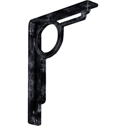 Maria 1.5"W x 7.5"D x 10"H Countertop Bracket, Iron/Steel Antiqued Pewter
