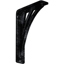 Nevio 1.5"W x 5.5"D x 8"H Countertop Bracket, Iron/Steel Antiqued Pewter