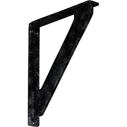 Traditional 1.5"W x 10"D x 12"H Countertop Bracket, Iron/Steel Antiqued Pewter